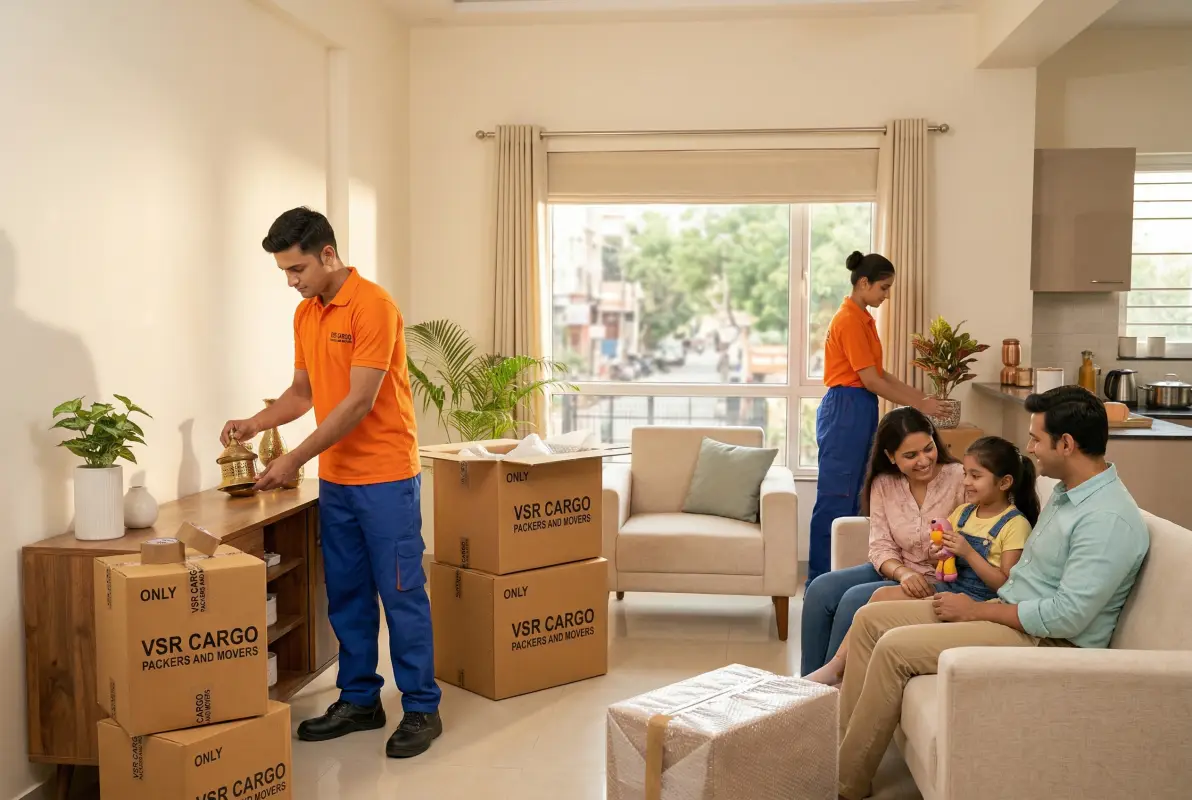 Safe delivery and unpacking of household goods at new home location