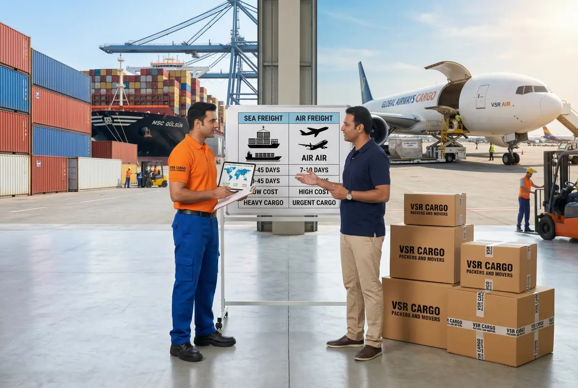 Shipping container loading for international household goods relocation