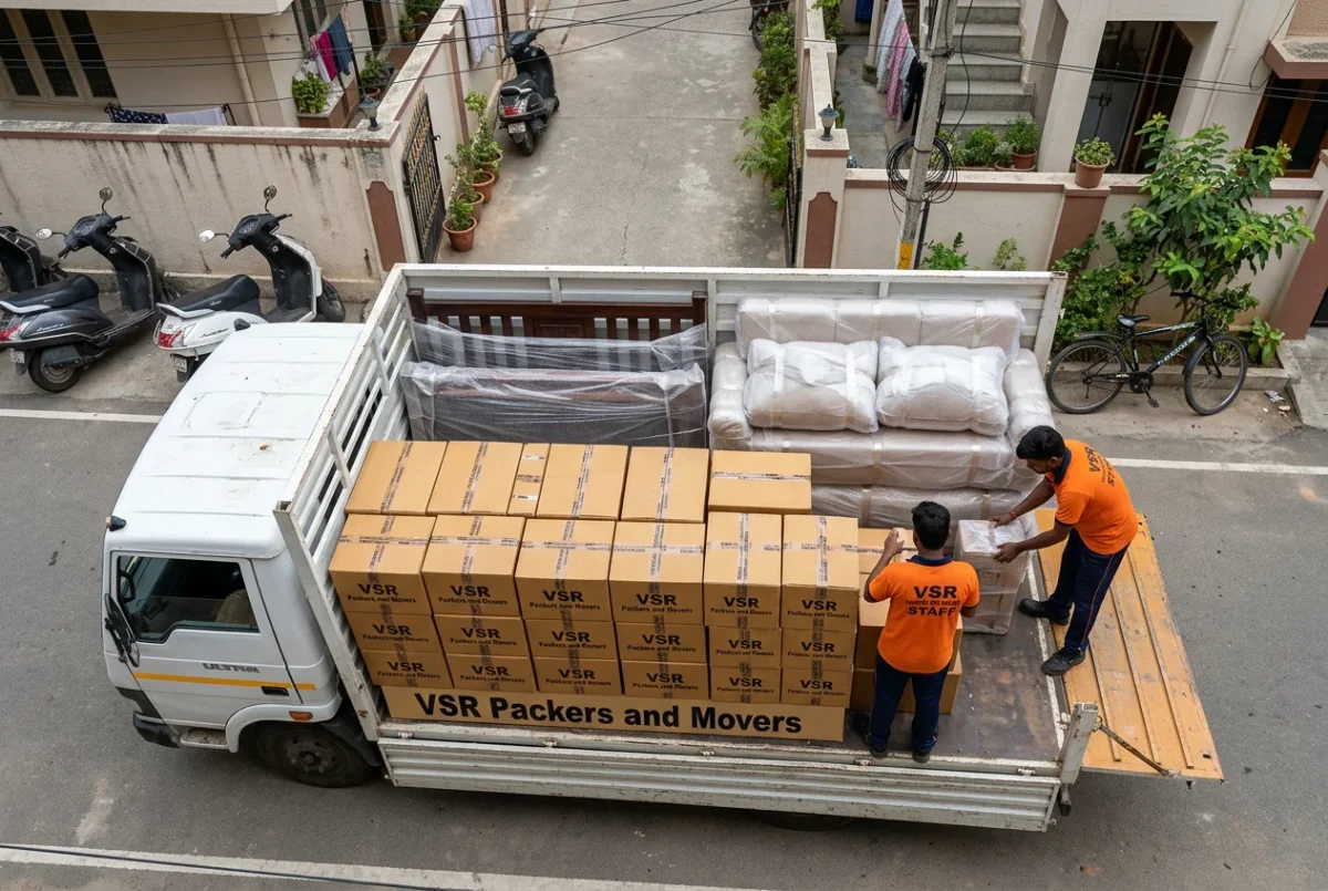 Professional household relocation and home shifting service by VSR Packers and Movers in India